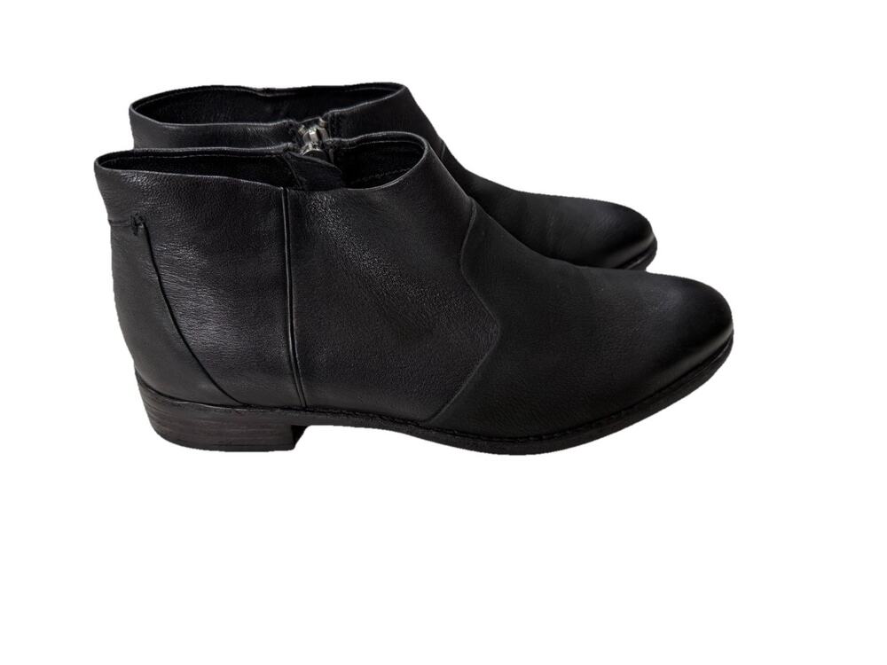 Patricia Nash Black Leather Ankle Carla Boots Women’s 8.5 Side Zip, Western EUC